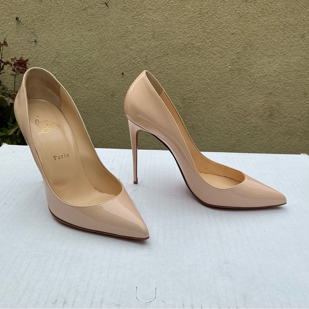 Christian Louboutin Pigalle Follies 100 in Pink Patent(Poudre) Size 41